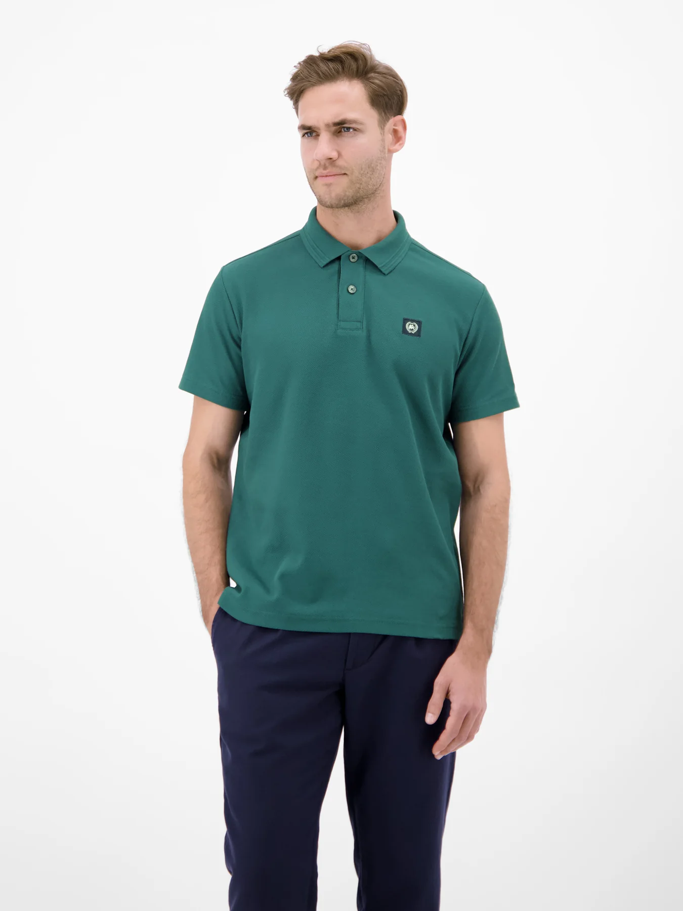 Lerros Poloshirt Structure - Soft Teal