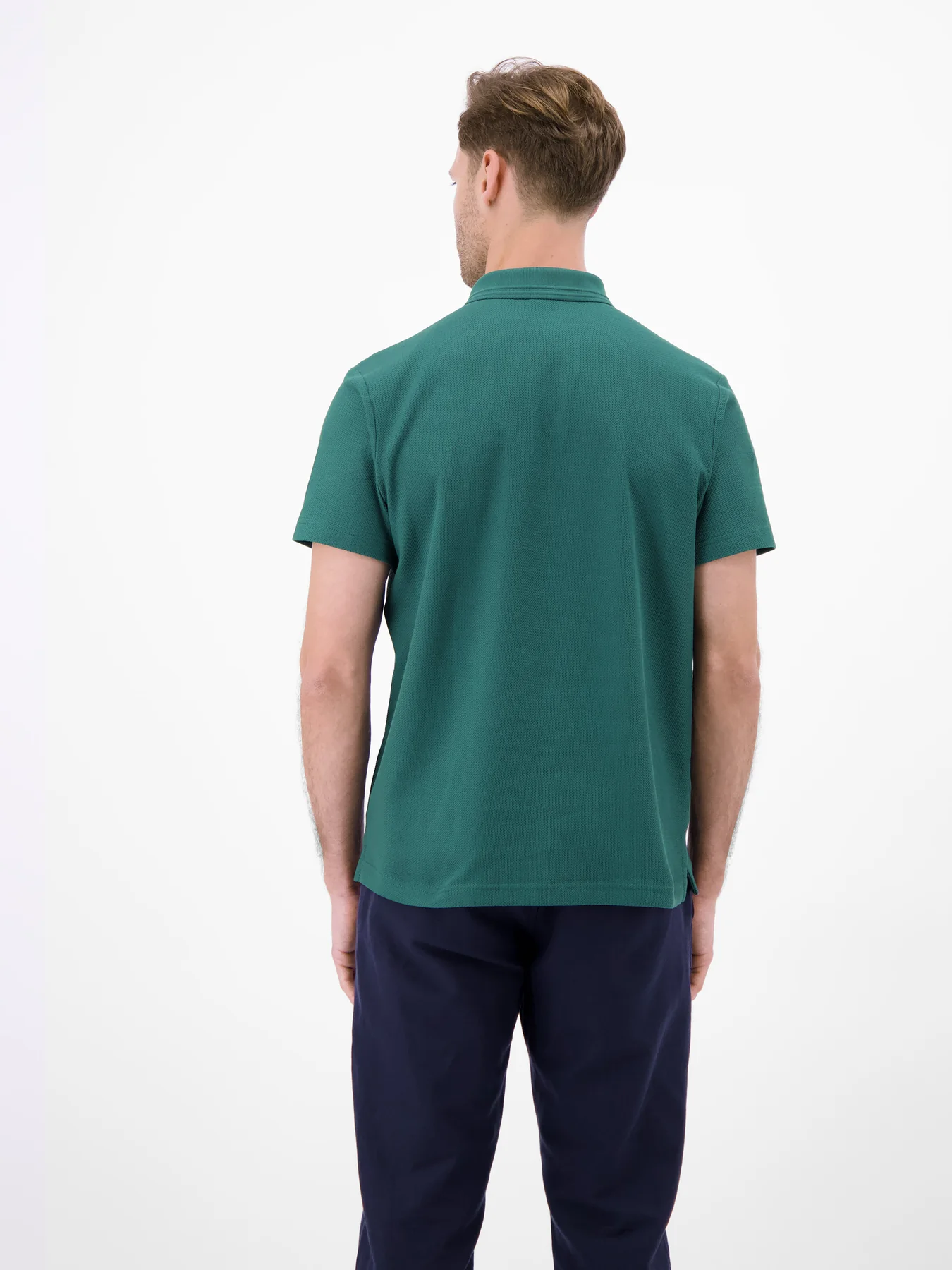 Lerros Poloshirt Wafflestruktur - Soft Teal