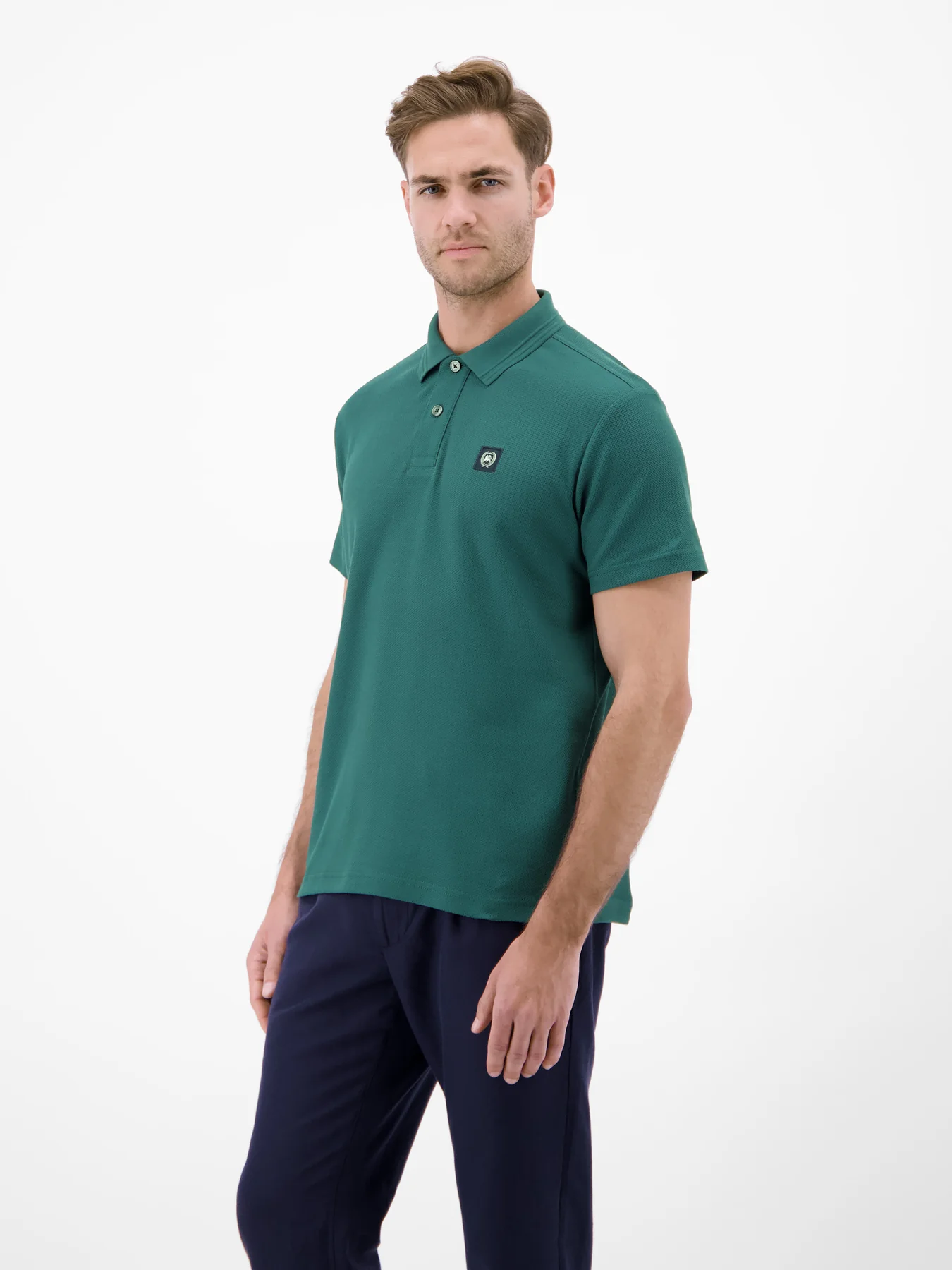 Lerros Poloshirt Wafflestruktur - Soft Teal