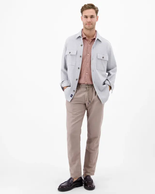 Lerros Jersey Print Hemd - Vivid Red