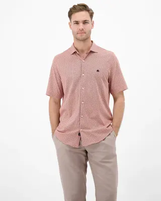 Lerros Jersey Print Shirt - Vivid Red