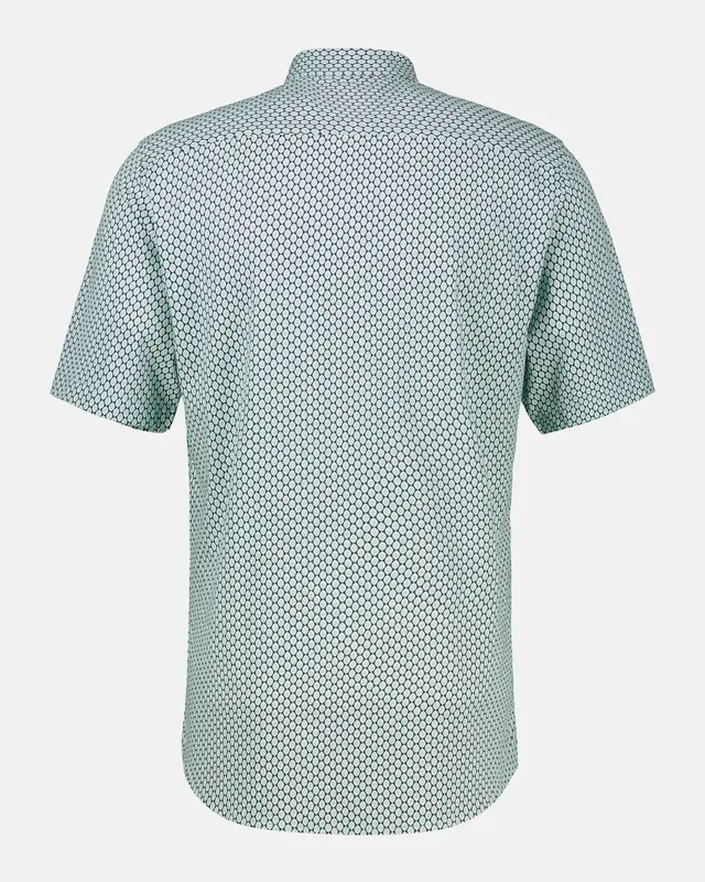 Lerros Jersey Print Hemd - Mint Water