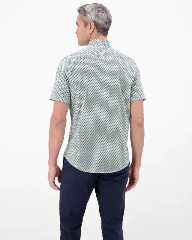 Lerros Jersey Print Shirt - Mint Water