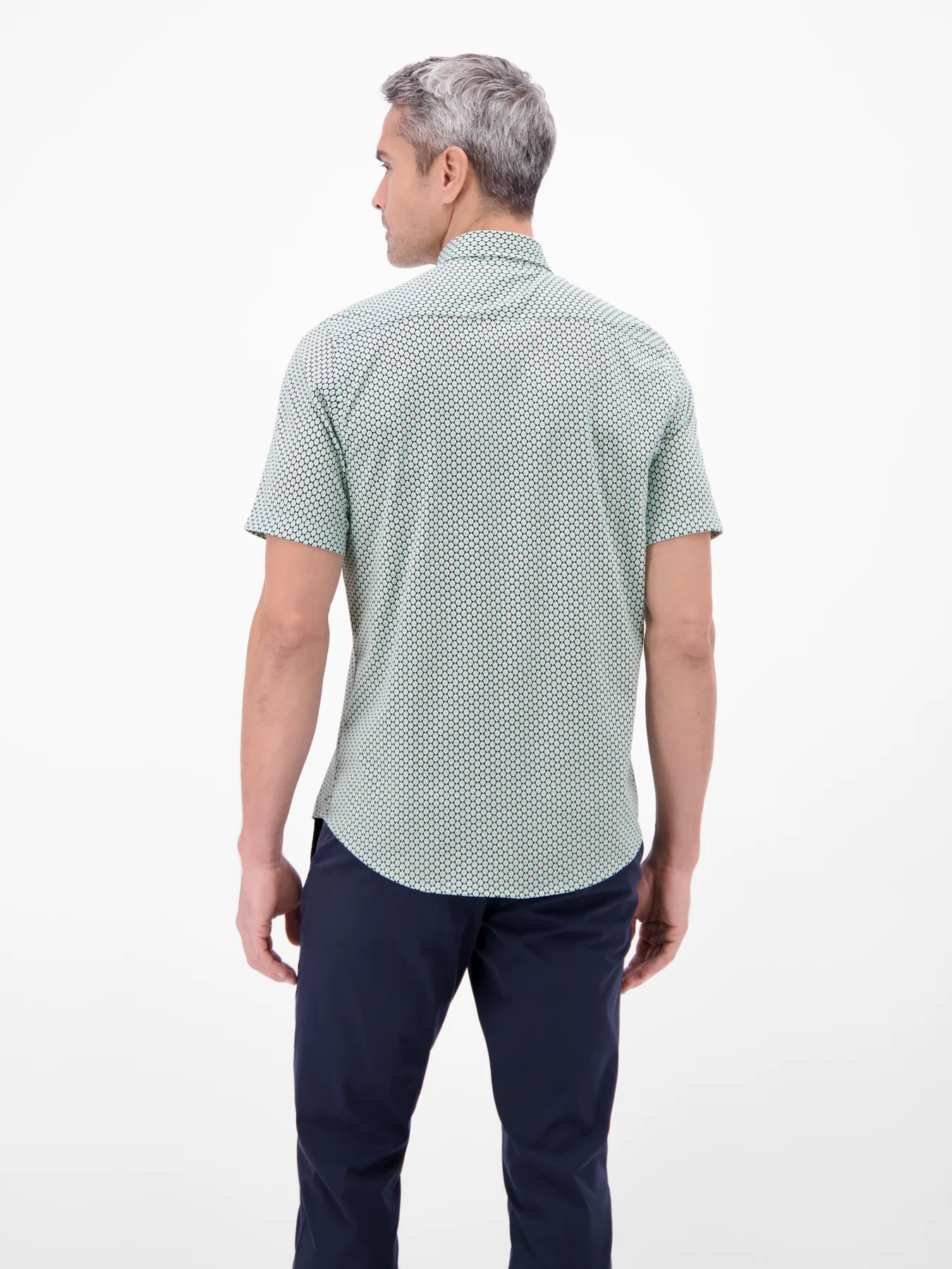 Lerros Jersey Print Hemd - Mint Water