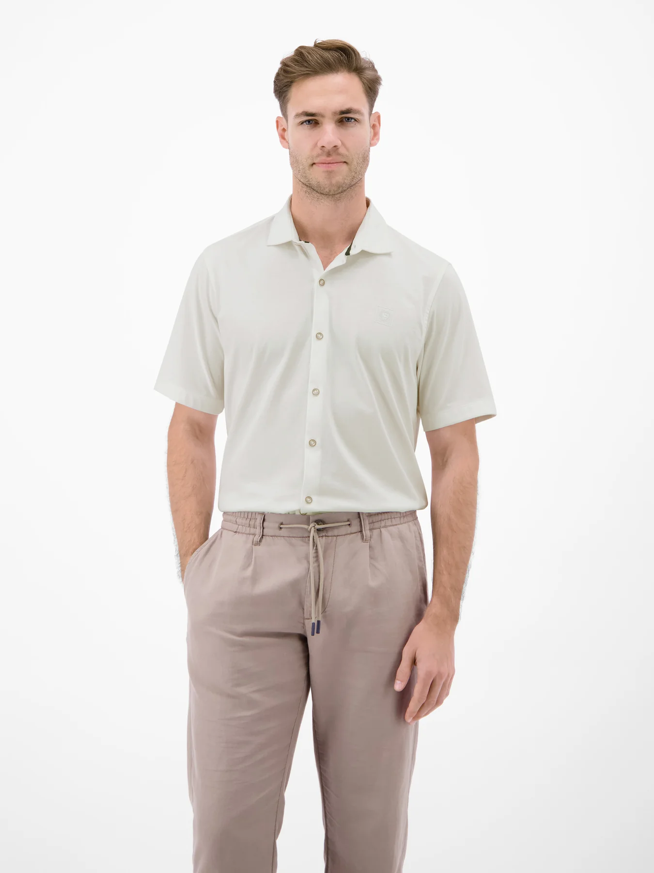 Lerros Cool & Dry Shirt - Broken White