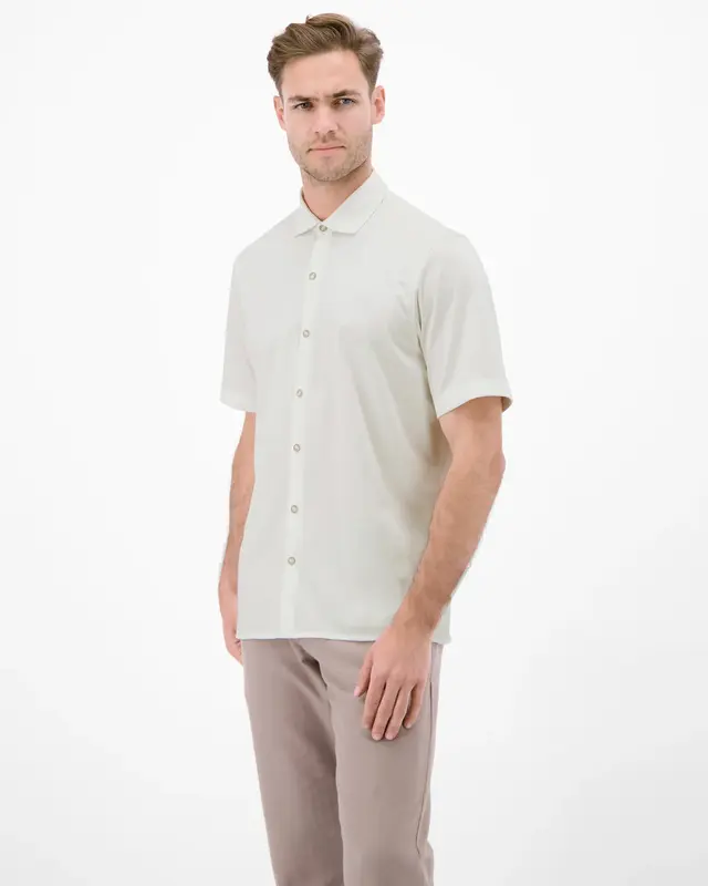 Lerros Cool & Dry Overhemd - Broken White