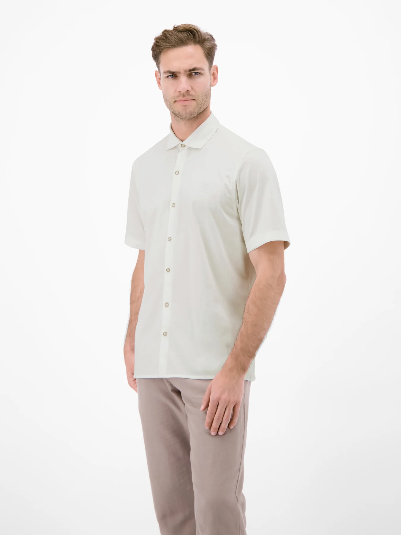 Lerros Cool & Dry Shirt - Broken White