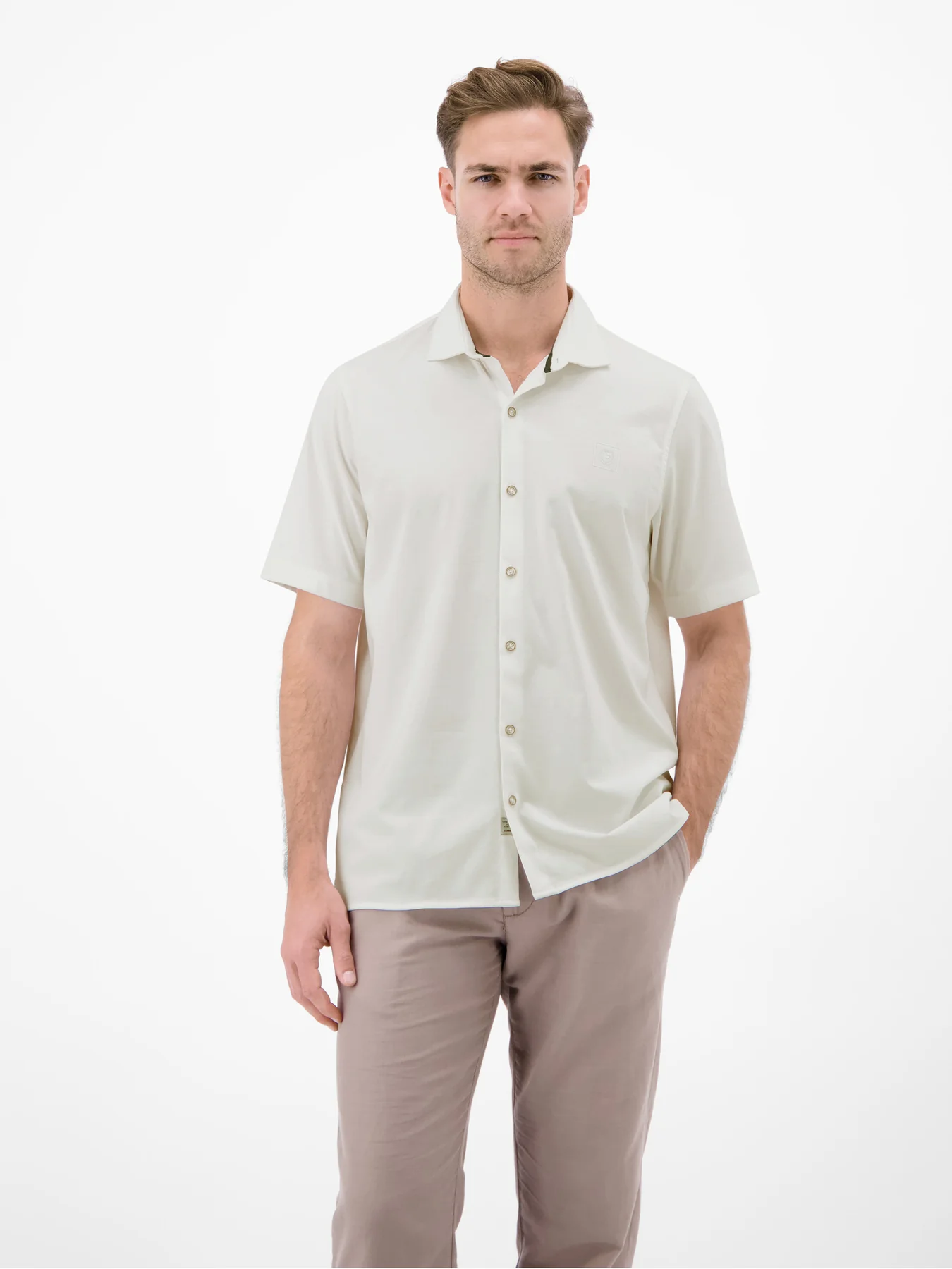 Lerros Cool & Dry Hemd - Broken White