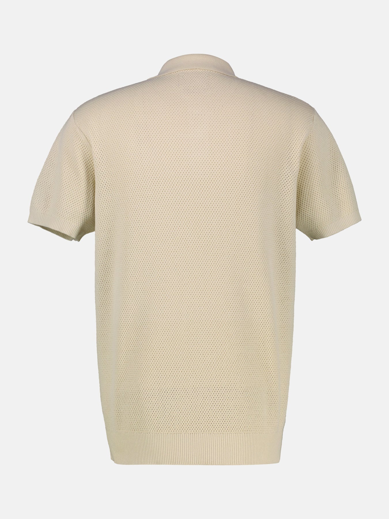 Lerros Unifarbe Poloshirt - Soft Stone