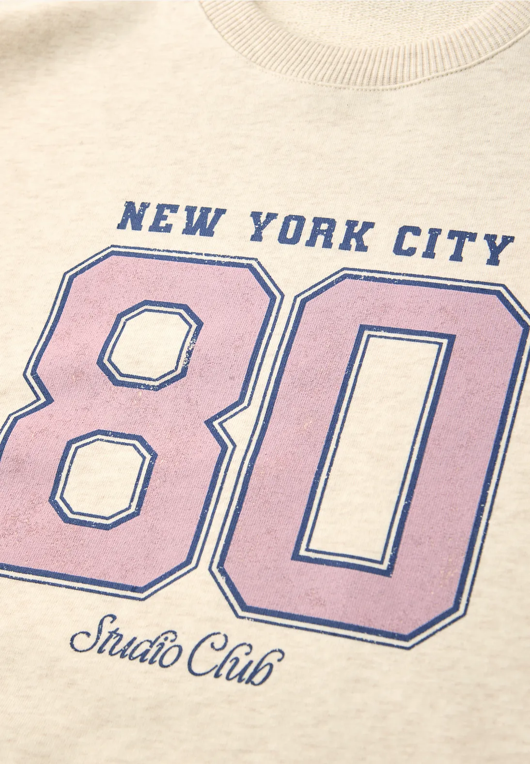 Street One Studio Sweatshirt met Artwork - Stone Sand Melange