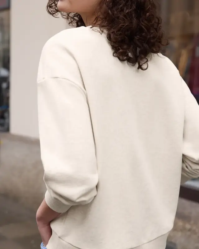 Street One Studio Sweatshirt mit Artwork - Stone Sand Melange