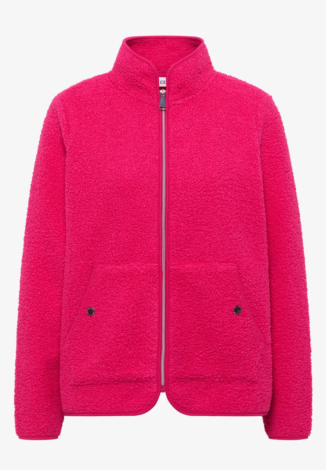 Cecil Soft Jacket with Zipper - Beetroot Pink