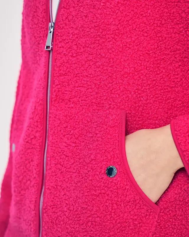 Cecil Softe Jacke mit Zipper - Beetroot Pink