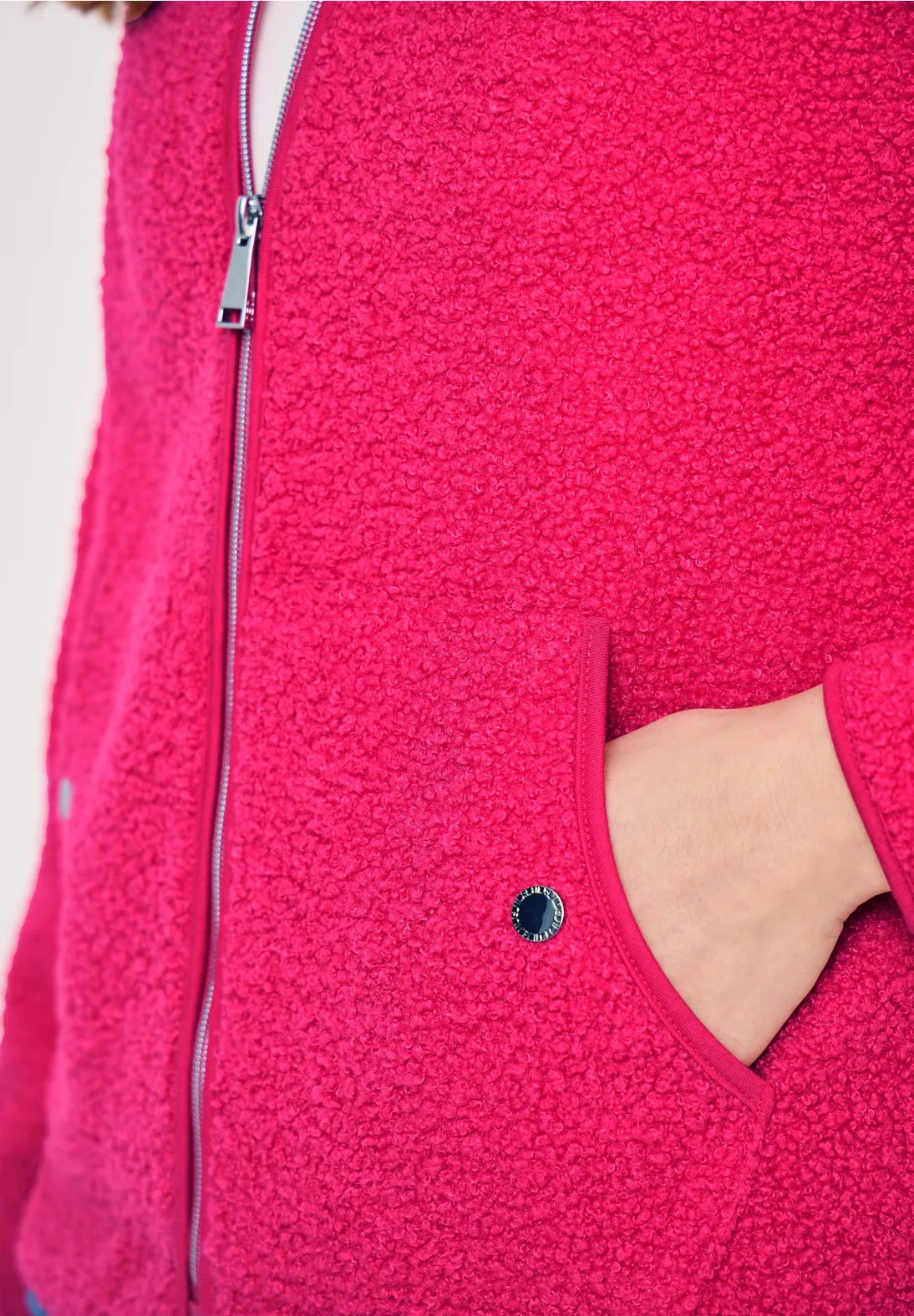 Cecil Softe Jacke mit Zipper - Beetroot Pink