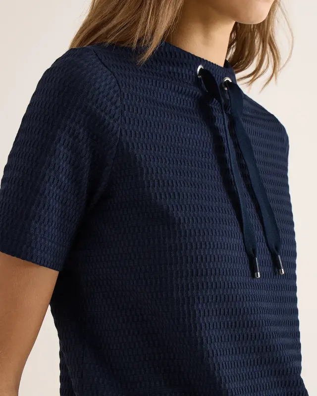Cecil Tweekleurig Shirt - Universal Blue