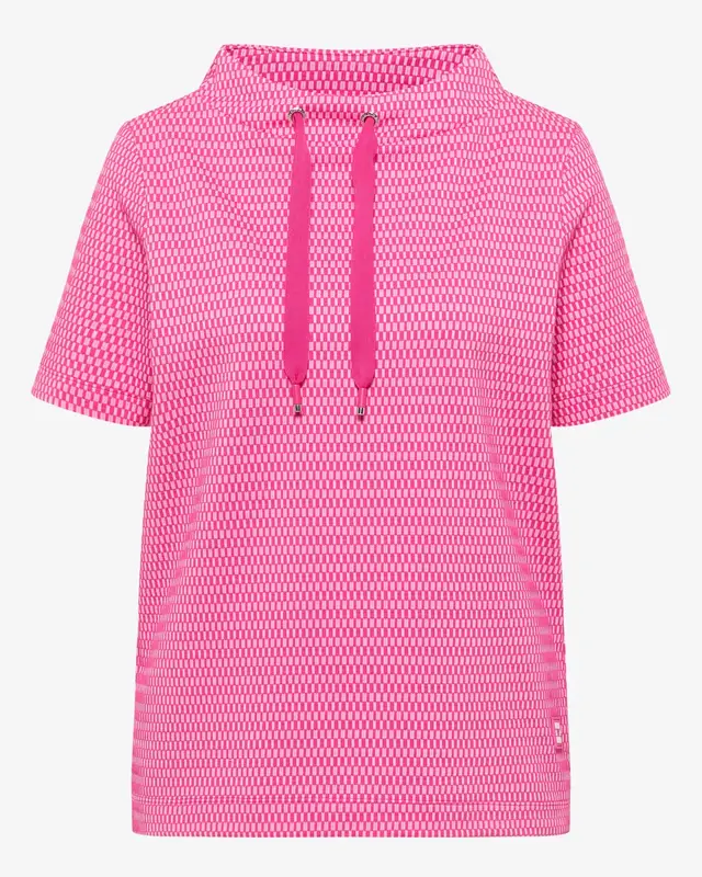 Cecil Two-Tone Shirt - Beetroot Pink