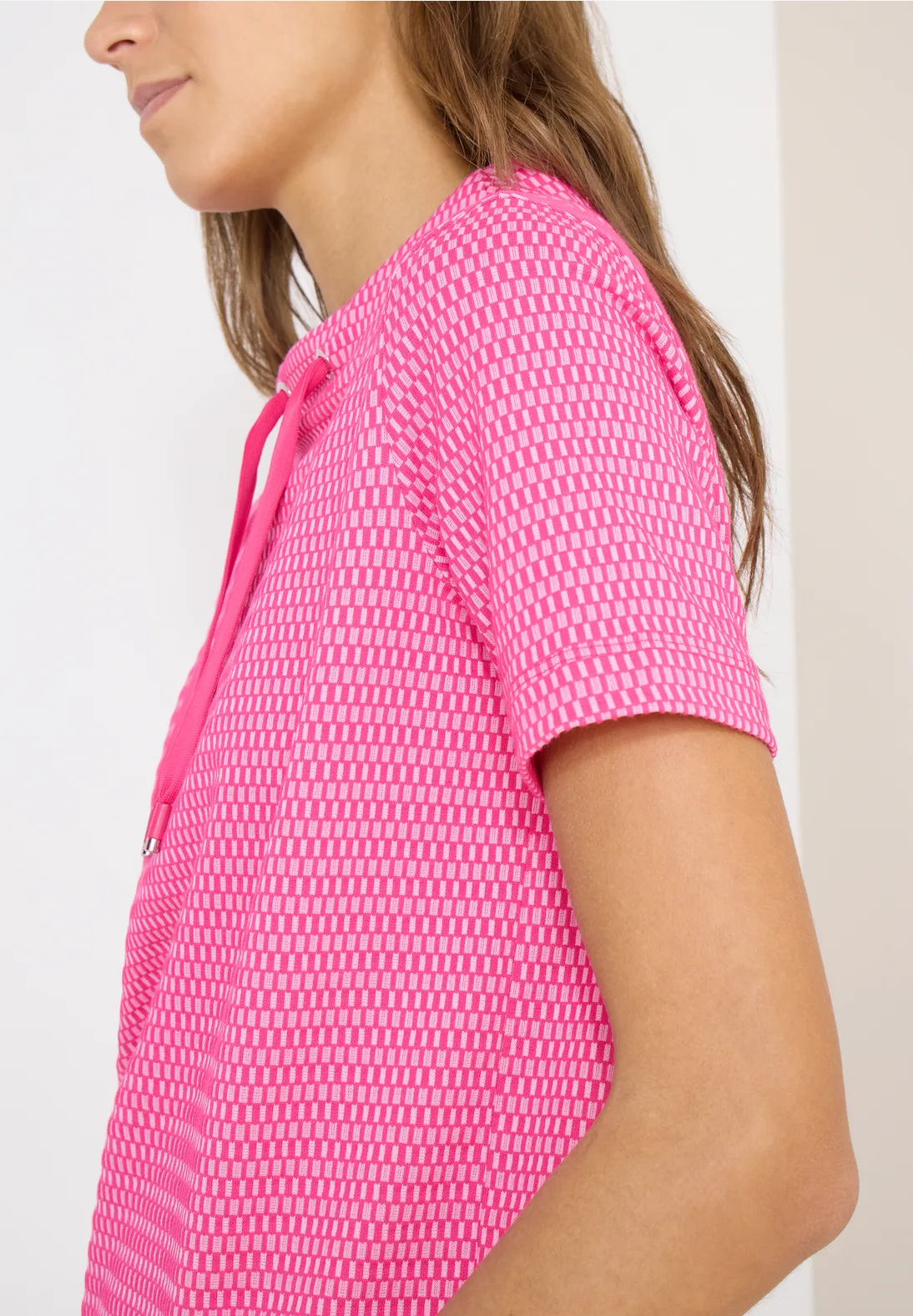 Cecil Two-Tone Shirt - Beetroot Pink
