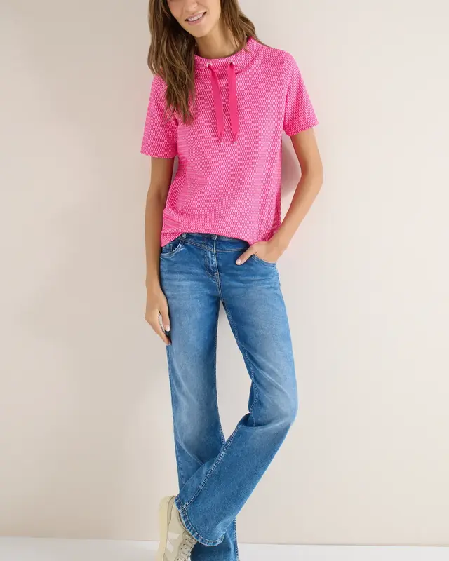 Cecil Two-Tone Shirt - Beetroot Pink