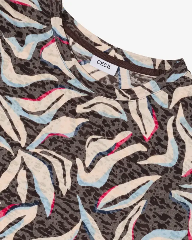 Cecil Burn-Out Shirt - Macchiato Brown