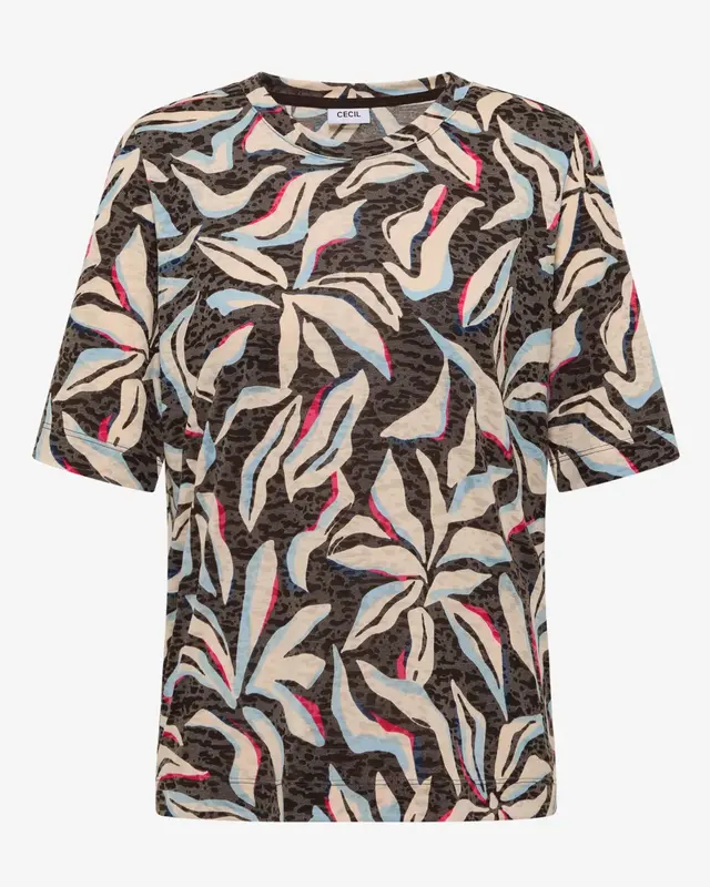 Cecil Burn-Out Shirt - Macchiato Brown