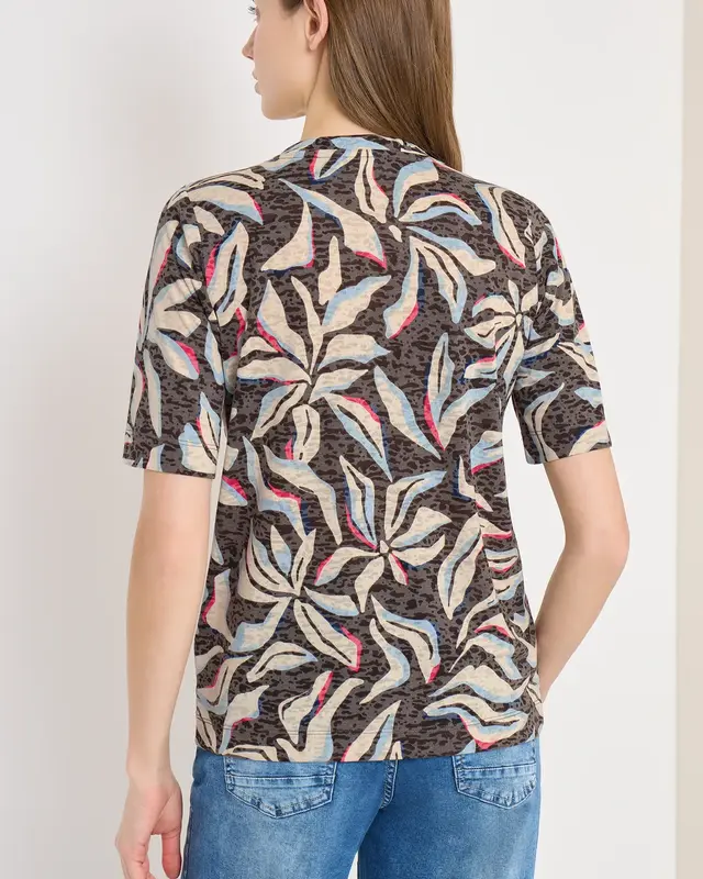 Cecil Burn-Out Shirt - Macchiato Brown