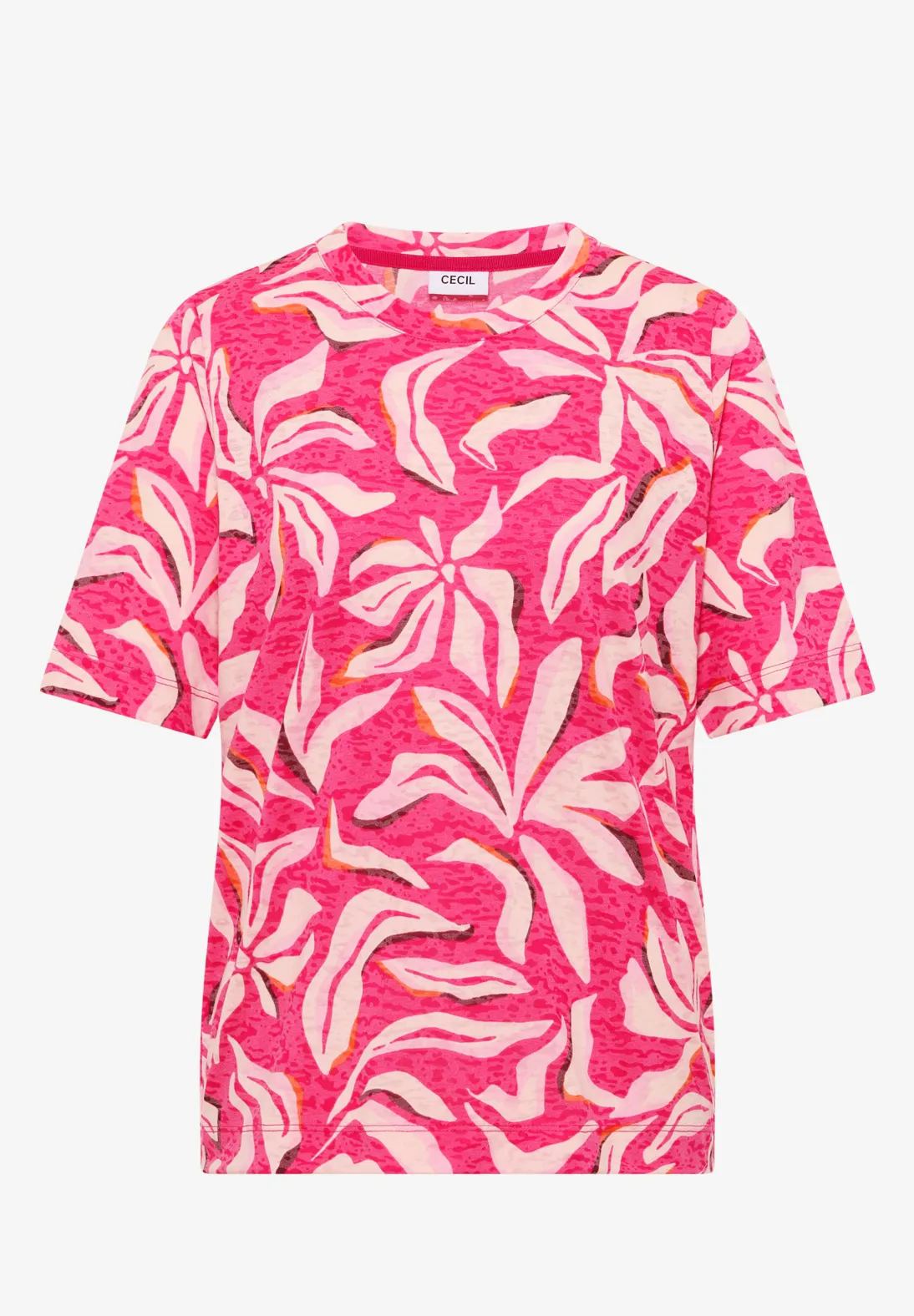 Cecil Burn-Out Shirt - Beetroot Pink