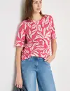 Cecil Burn-Out Shirt - Beetroot Pink