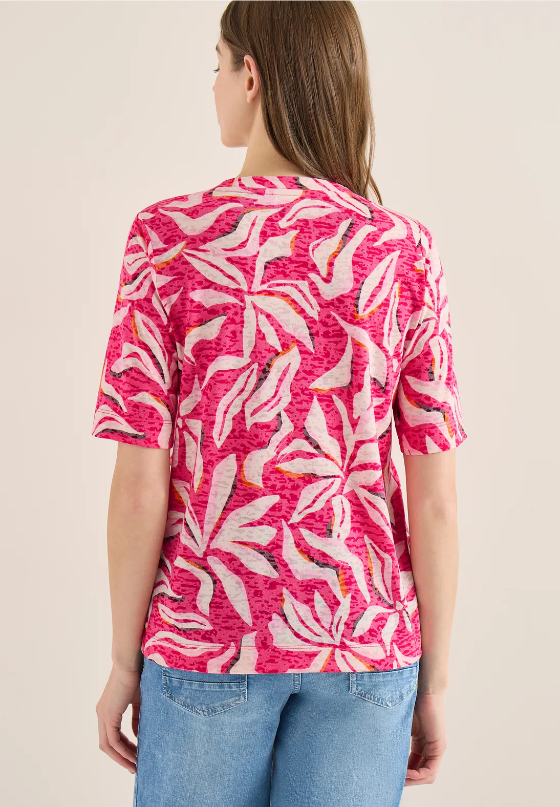 Cecil Burn-Out Shirt - Beetroot Pink
