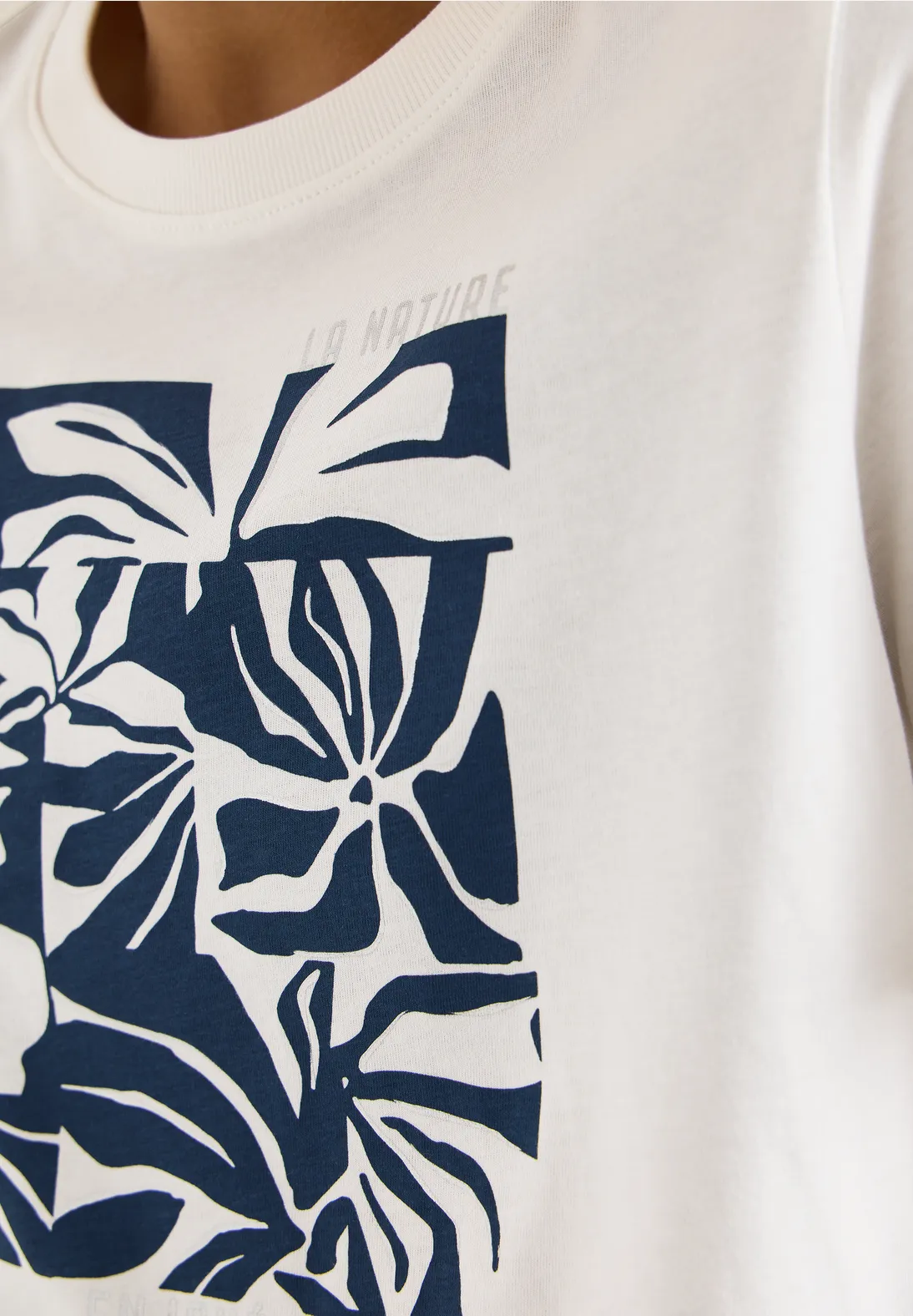 Cecil Frontprint Shirt - Vanilla White