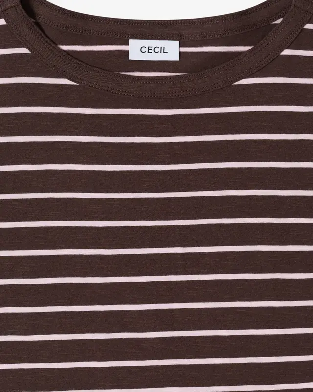 Cecil Gestreiftes Shirt - Macchiato Brown