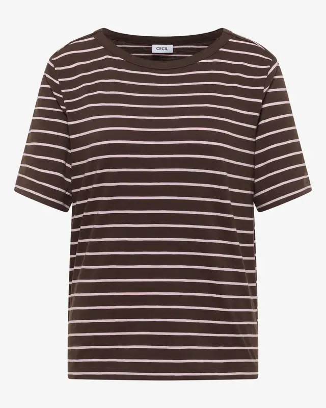 Cecil Gestreiftes Shirt - Macchiato Brown