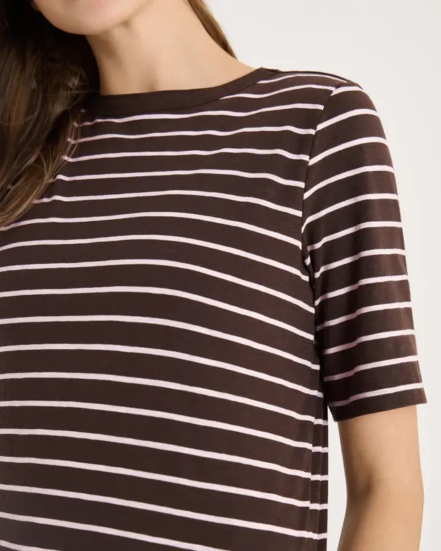 Cecil Gestreiftes Shirt - Macchiato Brown