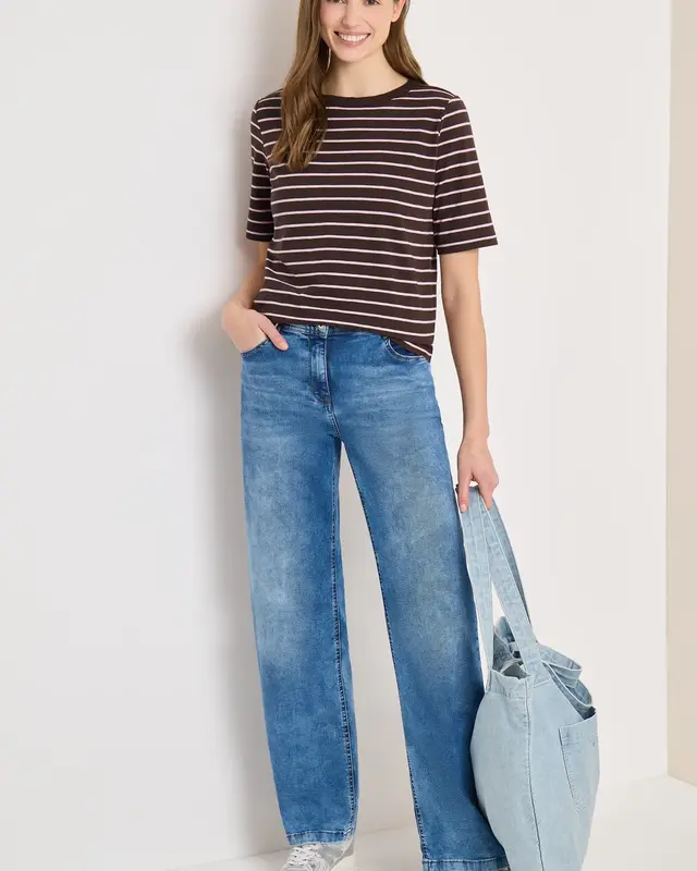 Cecil Gestreiftes Shirt - Macchiato Brown