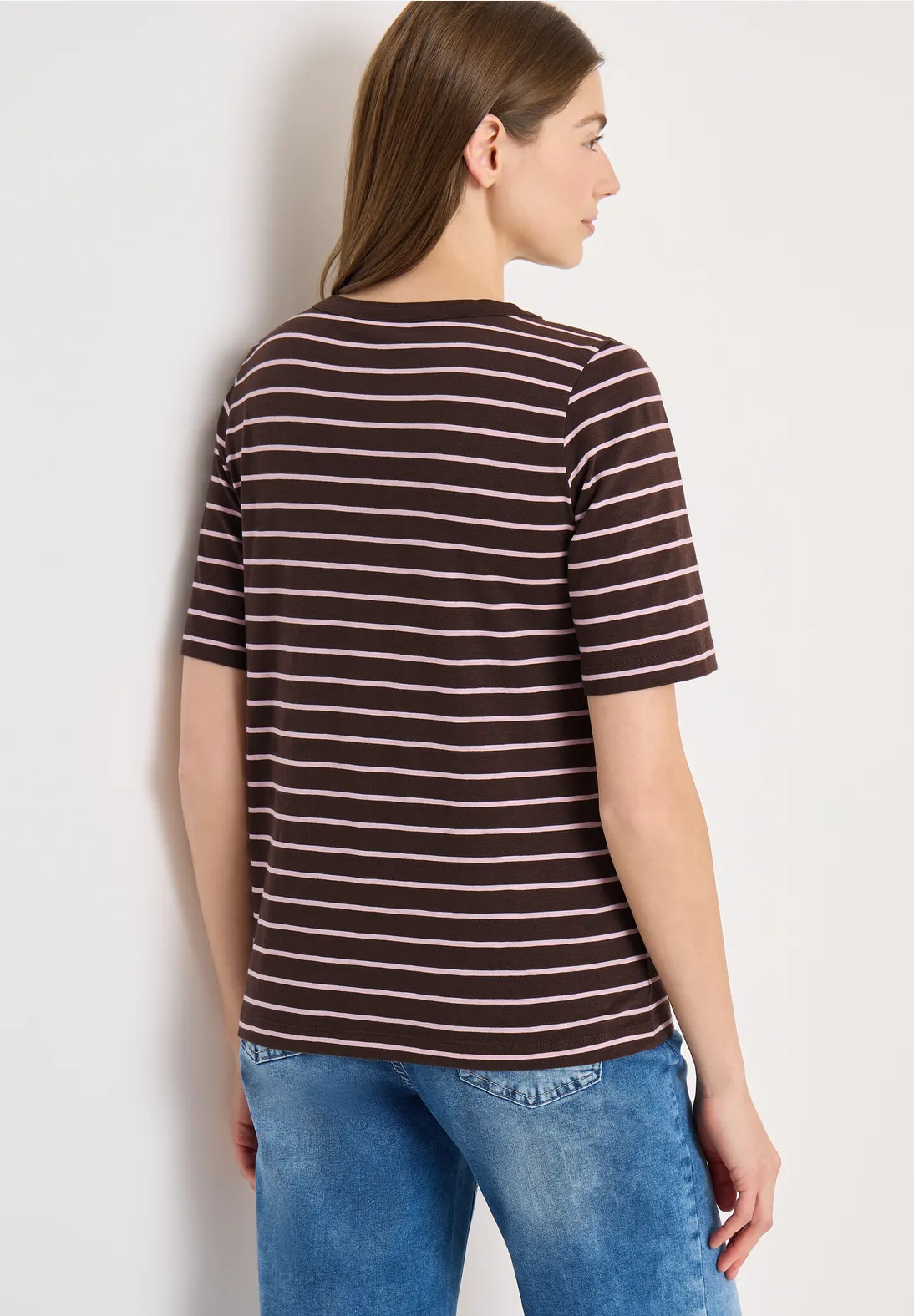 Cecil Striped Shirt - Macchiato Brown