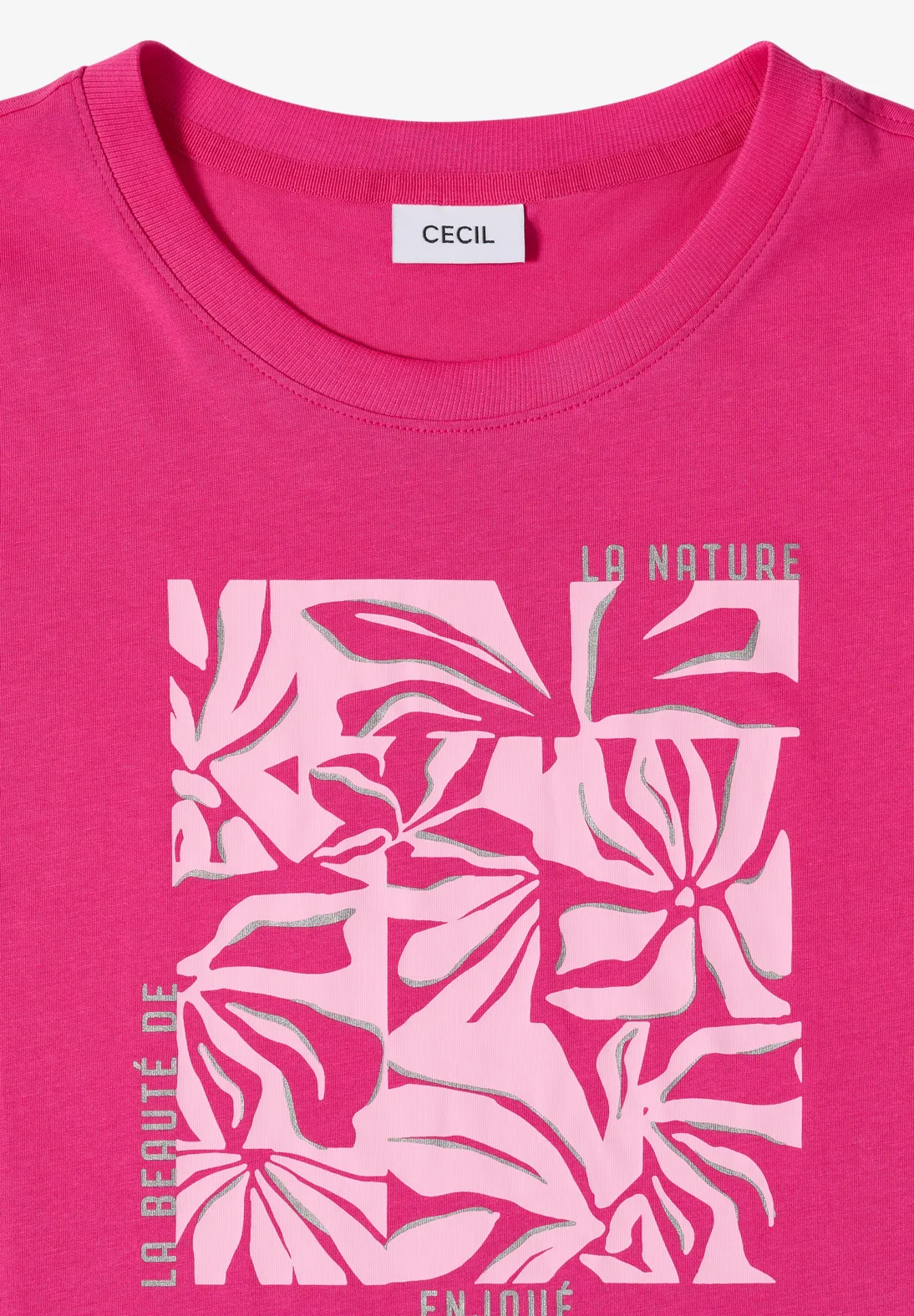Cecil Frontprint Shirt - Beetroot Pink