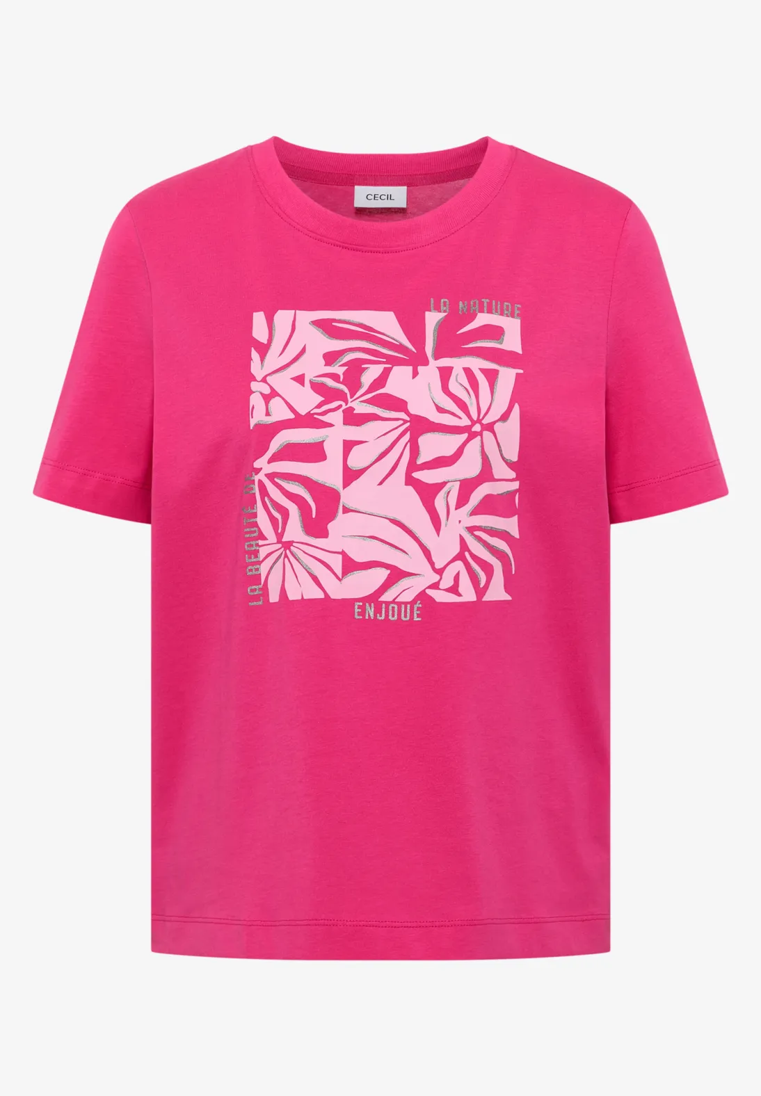 Cecil Frontprint Shirt - Beetroot Pink