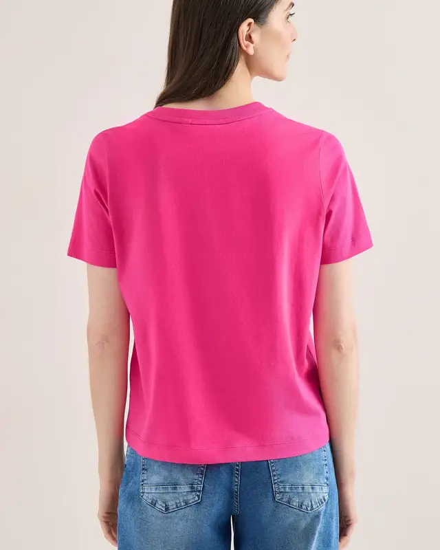 Cecil Frontprint Shirt - Beetroot Pink