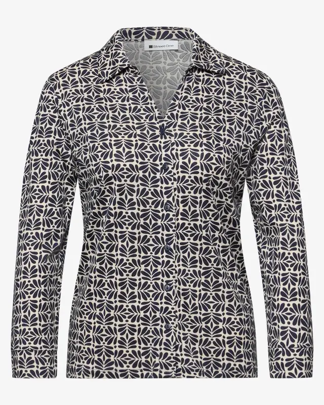 Street One Shirt Blouse Look - Shadowed Navy