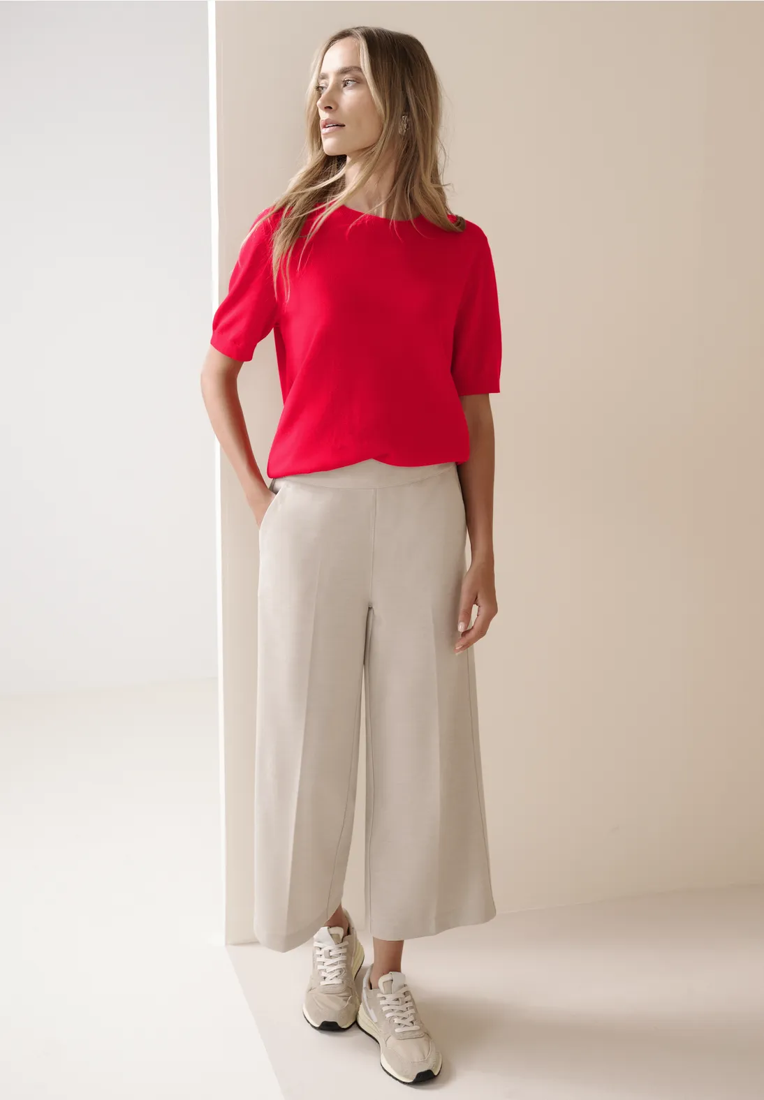 Street One Basic Jumper - Salsa Red