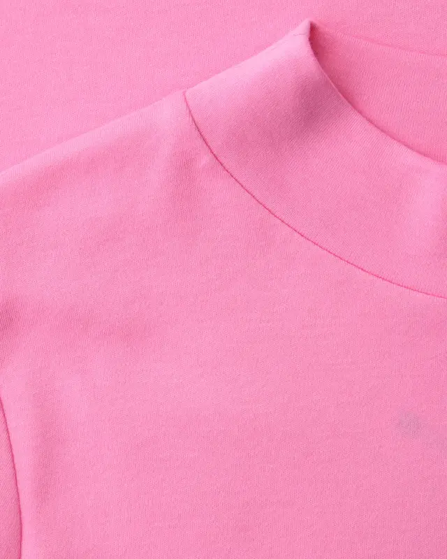 Street One Basic Shirt, Schildpadhals - Ibis Rose