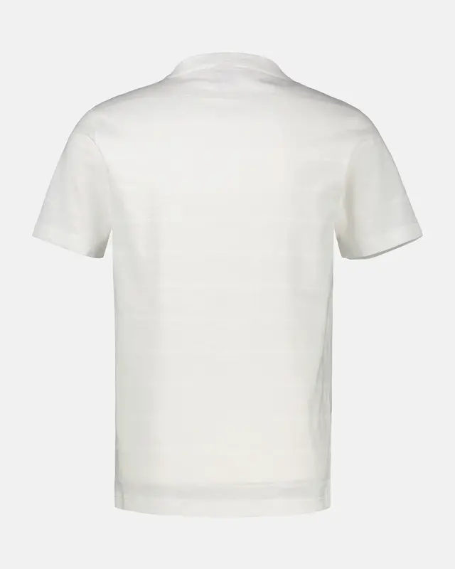 Lerros T-Shirt met V-hals - Broken White