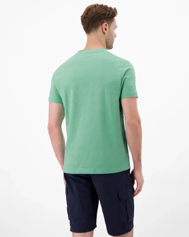 Lerros T-Shirt mit V-Neck - Mint Water