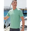 T-Shirt mit V-Neck - Mint Water
