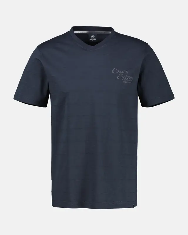 Lerros T-Shirt met V-hals - Classic Navy