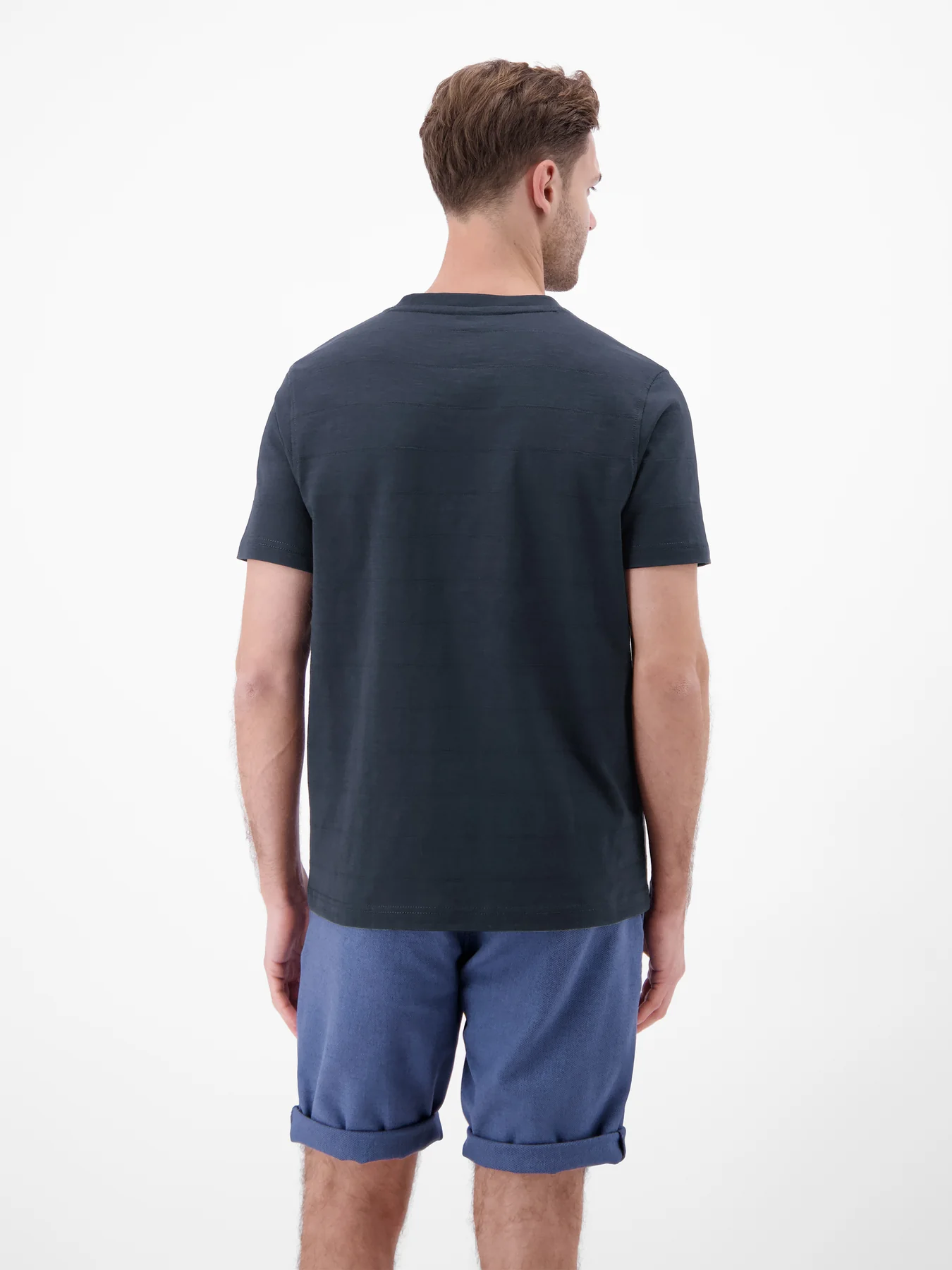Lerros T-Shirt mit V-Neck - Classic Navy
