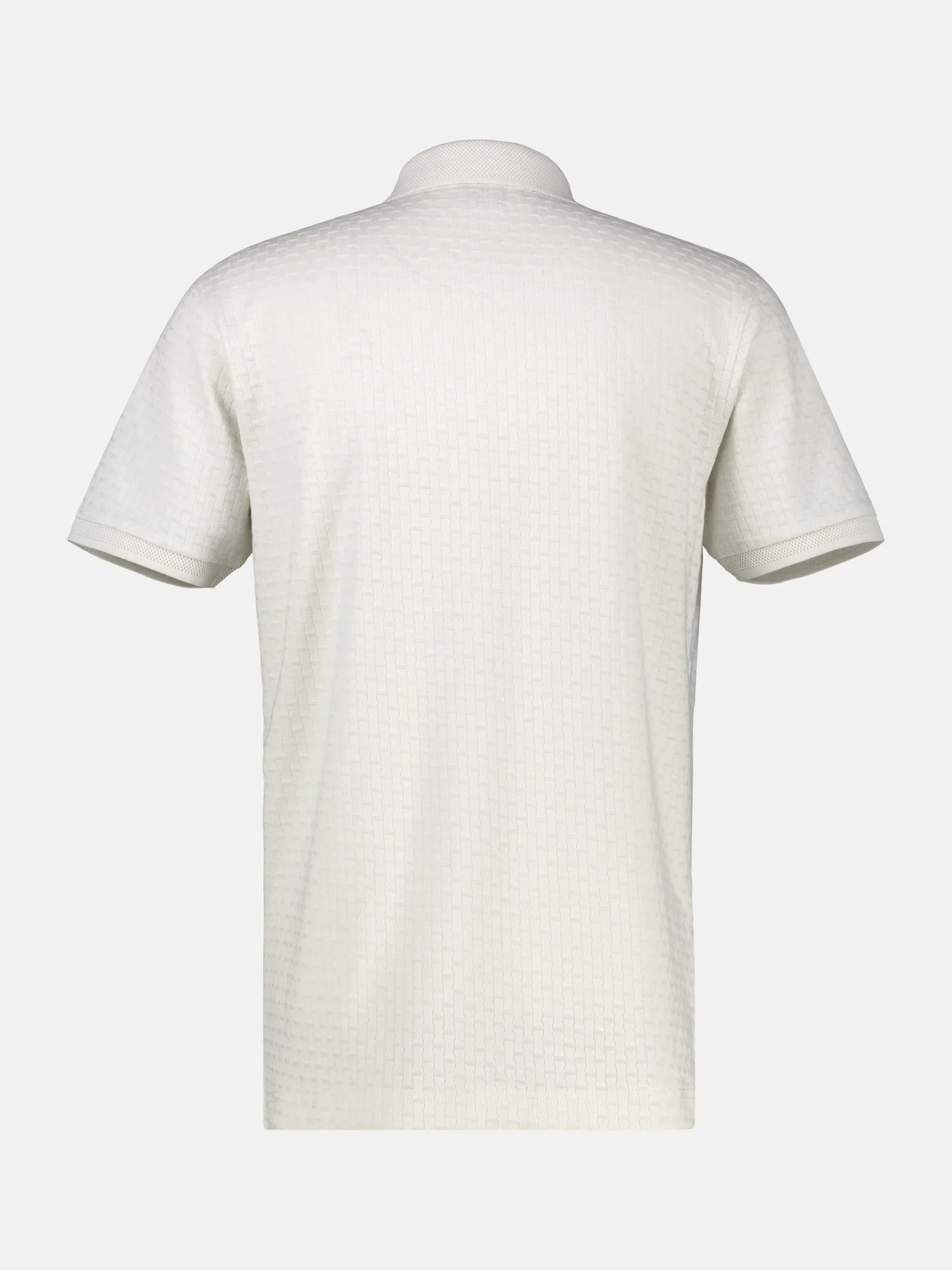 Lerros Poloshirt mit Zipper - Cloudy White