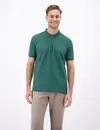 Lerros Poloshirt met Rits - Soft Teal