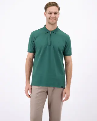 Lerros Poloshirt mit Zipper - Soft Teal