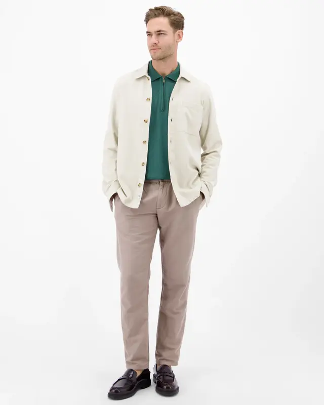 Lerros Poloshirt with Zipper - Soft Teal