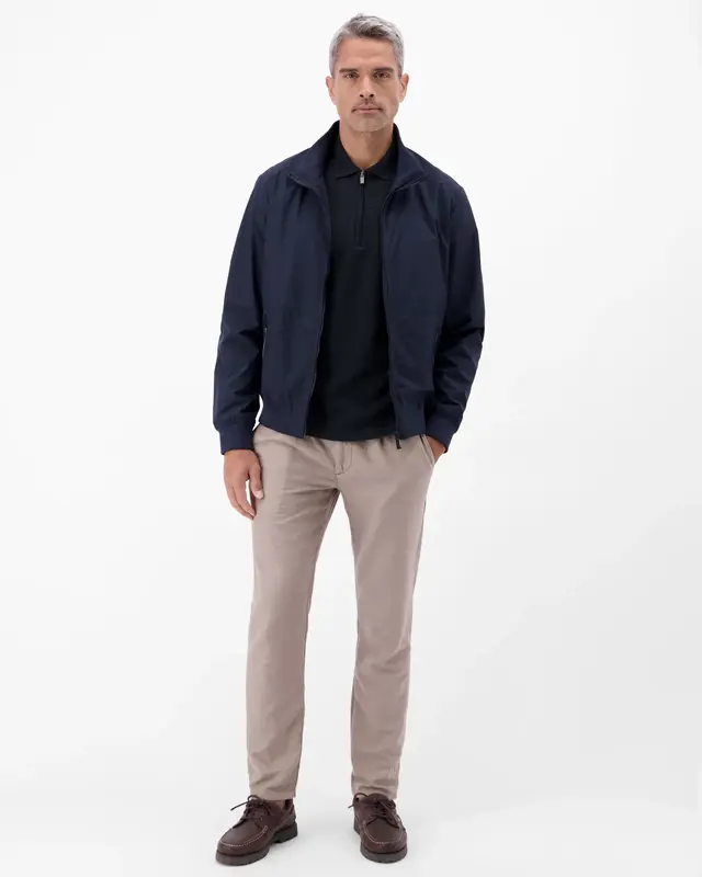 Lerros Poloshirt with Zipper - Classic Navy